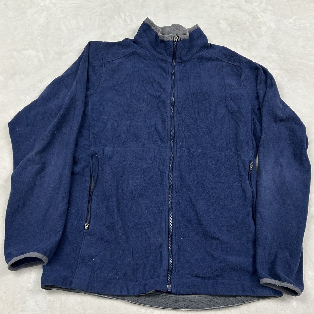 Nike ACG Fleece Jacket Mens L Navy Blue Therma-FIT Full Zip Mock Neck